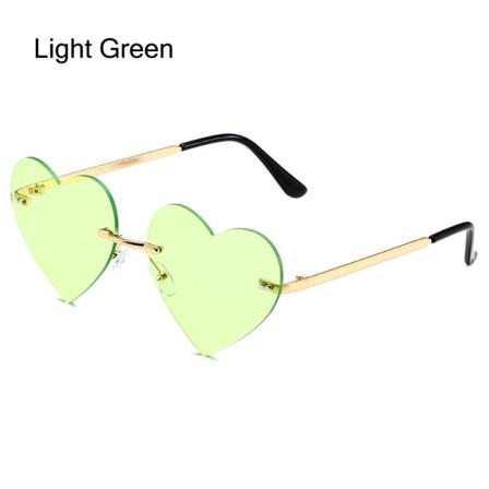 Hjerteløse solbriller Pink Hippie solbriller LYS GRØN Light Green