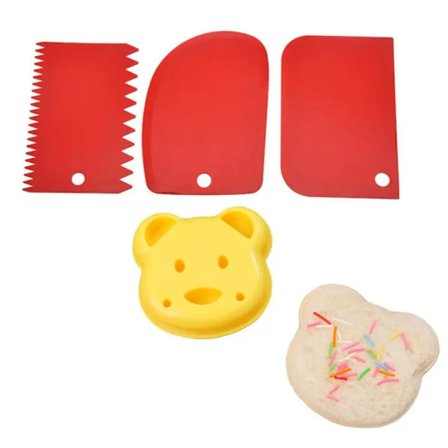 Bakredskap Enkel att använda Lätt att ta bort Vackra och praktiska mjuka och tuffa roliga köksaktiviteter för barn Skrapa