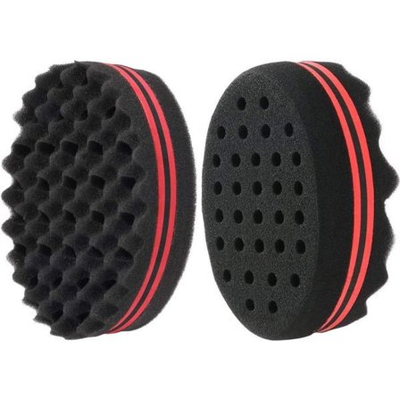 TG Spiral Styling Massage Svamp Hårbørste Tool Quick Curl (Rød) 2 stk