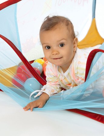 Ludi Play Pen With Balls - Forest - Multi/patterned - ONE SIZE