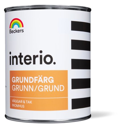 Beckers Grundfärg, Interio helmatt, 1L, Vit, Färg & tapeter