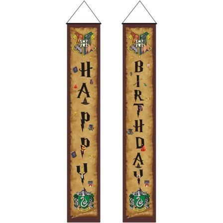 Magisk trollkarl födelsedagsbannér, magisk trollkarl temafest