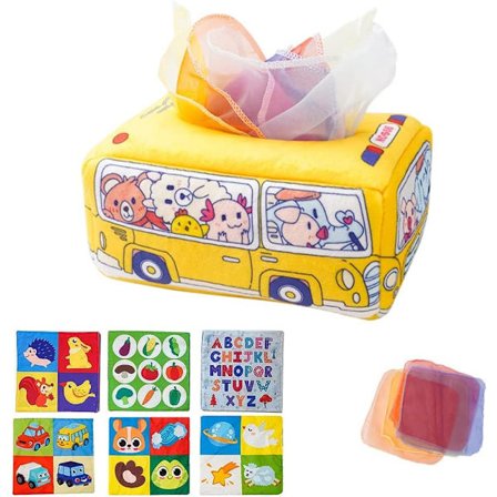 Baby Leksaker - Baby Tissue Box Toy Montessori Sensory