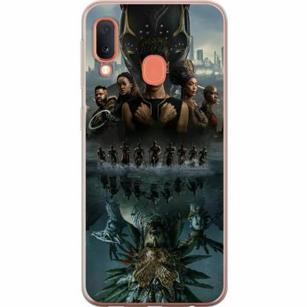 Samsung Galaxy A20e Genomskinligt Skal Wakanda Forever : Black