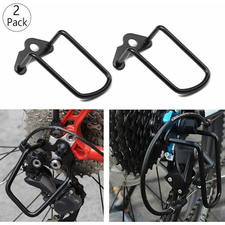 2 st Cykelväxelskydd bak, Växelskydd bak, Justerbar Cykelhållare Cykling Bakre Kedjeväxelskydd för Utomhuscykling