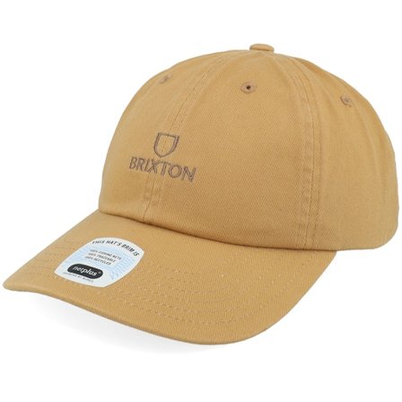 Brixton - Alpha NBA Rinse Dad Cap Unconstructed Beige Cap - @ Hatstore