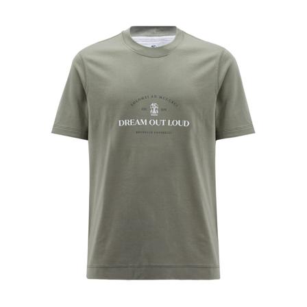 Brunello Cucinelli, T-Shirts Szary, Mężczyzna, Rozmiar: M