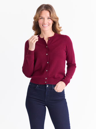 Vita merinocardigan
