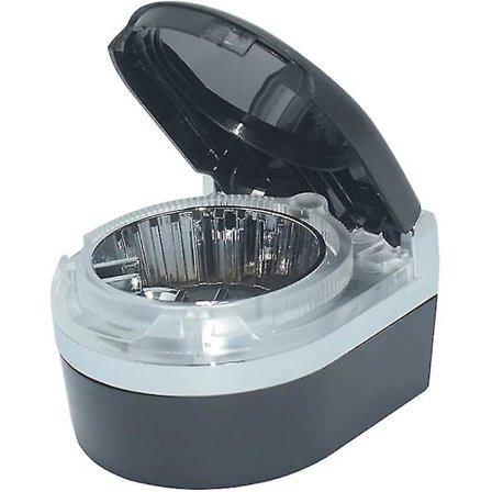 Bilskål med låg, Universal Bilskål med Blåt LED Lys Anti-lugt Bilskål