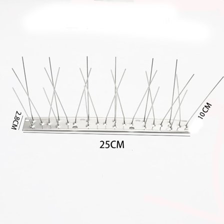 Premium fuglepigge i rustfrit stål, stærke og fleksible