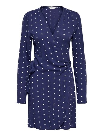 ONLY | Onlkeshav L/S V-Neck Wrap Dress Wvn | L