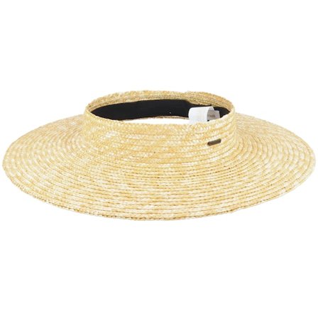 Brixton - Beige straw Hut - Joanna Visor Honey Straw Hat @ Hatstore