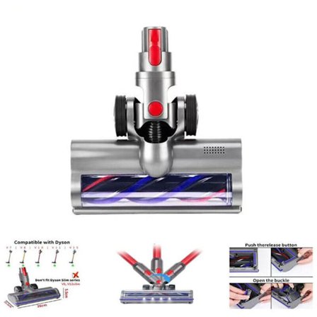 Harja yhteensopiva Dyson V7 V8 V10 V11 V15, Direct Drive Turbo Brush Head,