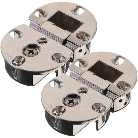 2 kpl Sinkkiseos Pyöreä Tarjotin Pöytäsaranat Kääntyvät Kannen Jousisaranat