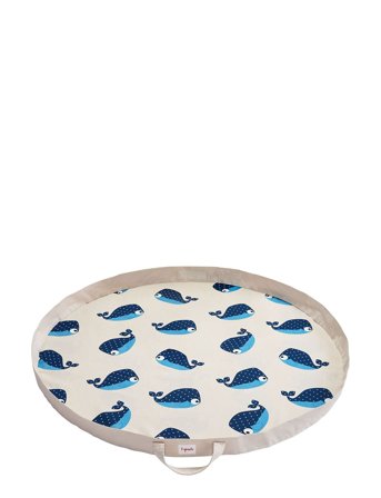 3 Sprouts Play Blanket - Blue - Ø 112 cm