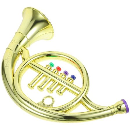 Kultainen lelu-käyrätorvi lapsille, soitin [D]