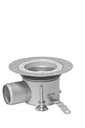 ACO EG150 Golvbrunn 75 mm, sidoutlopp, Inomhusavlopp