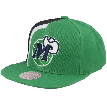Mitchell & Ness - NBA - Green - snapback - Cap - Dallas Mavericks Dallas Mavericks Retroline Green Snapback - Hatstore