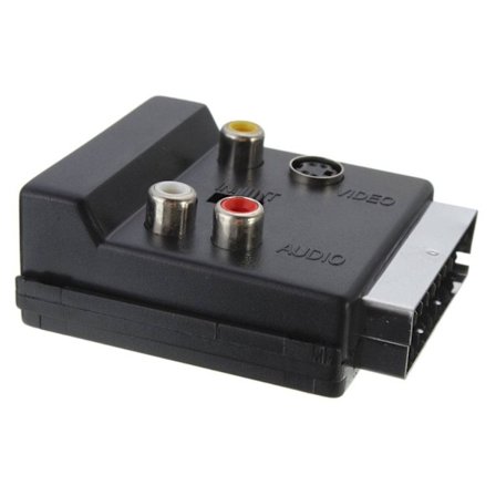 21-polig Scart till 3 RCA S-video Audio Video Kabelkontakt Scart till 3rca Jack