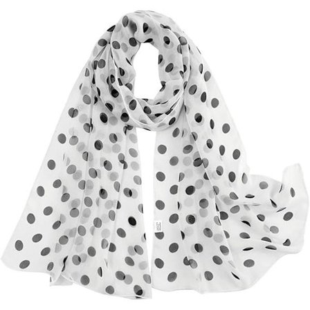 Dame delikat blomstret sjal, chiffontørklæde