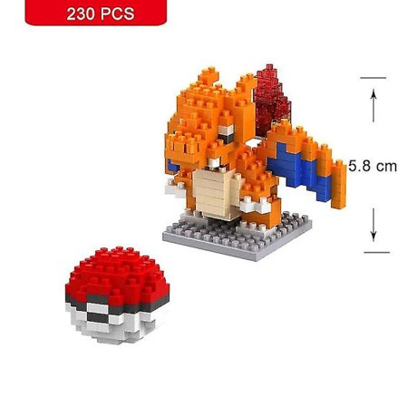 Nanoblock Liten Byggeklosser Pikachu Modell Utdanning Leker Til Barn Bursdagsklosser [HK]