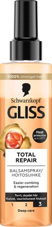 Schwarzkopf Gliss Total Repair Balsamspray 200 ml, Hår, Shampoo & Hårpleje, Hårkur