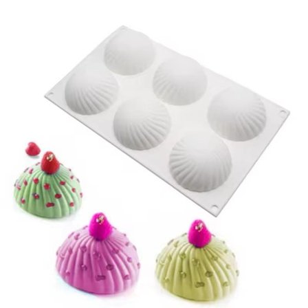 6 Halvklot Silikonform - Perfekt för Is, Choklad, Gelé och