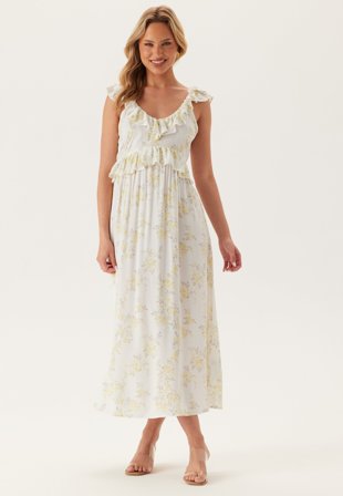 BUBBLEROOM - Frill Viscose Dress - S