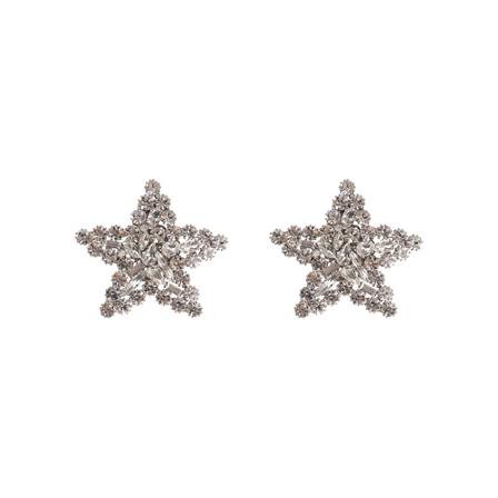 Alessandra Rich Earrings Grå, Dame Øreringe, Størrelse: ONE Size