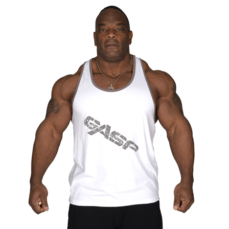 GASP Vintage T-Back Tanktop Hvid