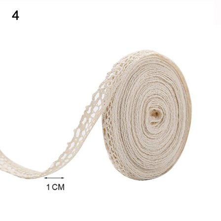 Puuvillainen pitsikoriste virkattu pitsinauha 4 4