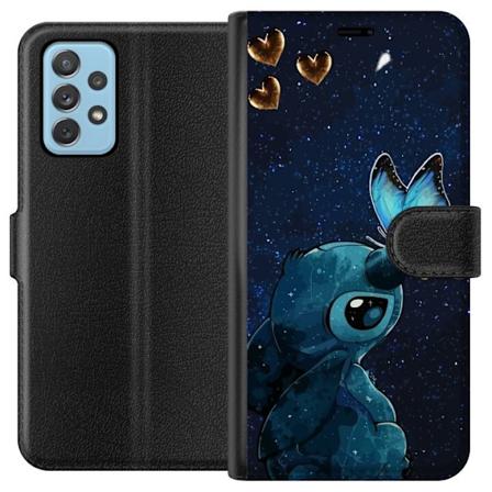 Samsung Galaxy A52 5G Tegnebogsetui Stitch sommerfugl