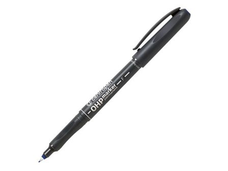 CENTROPEN Märkpenna Permanent, tunn spets, 0,6 mm linjebredd, blå - Lyreco - Kontorsmaterial - Pennor - Overheadpennor