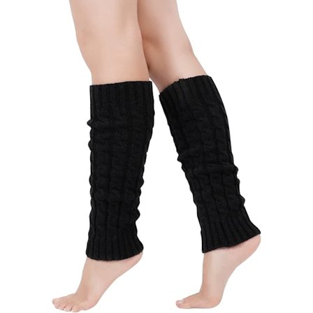 Benvarmere - 1 par - Strikkede varme benvarmere til vinter - Sokker - Vinter benvarmere - Varme benvarmere