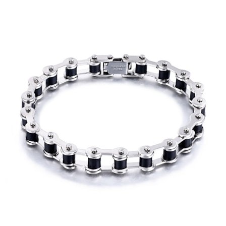 Mode män rostfritt stål motorcykel cykel kedja armband Bang