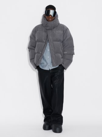 Holzweiler Narvik Brushed Down Jacket - Grey - Men's - XS