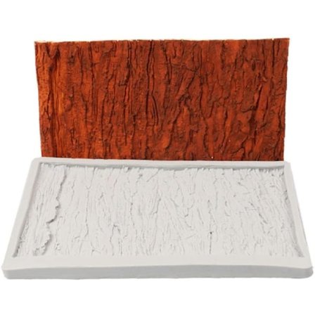 Håndlavet silikone måtte med træstruktur, fondant prægningsværktøj med non-stick overflade til sikker bagning i mikrobølgeovn, fleksibel silikone 