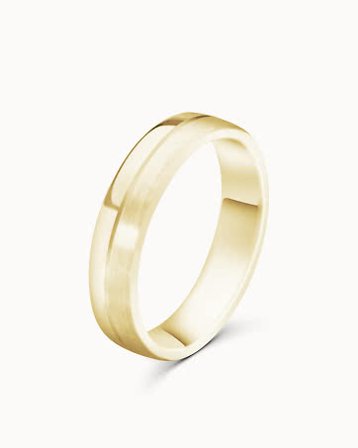 Alliance Philip pour Homme Or Jaune 18K - Design Vintage de Vanbrun