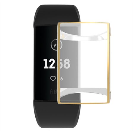 Heltäckende TPU Skal Fitbit Charge 3/4 Guld