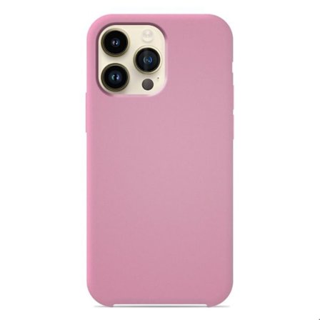 Silicone fodral Soft Touch - Apple - iPhone 14 Pro Max - Rosa - Stöttålig - Trådlös laddning