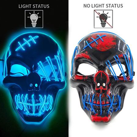 Halloween-naamiaiset Naamio Cosplay Kauhu Kallo Skeletti Päänaamio Valo Halloween Pimeä Yö Koti Ovi Seinä Auto Hohto Sisustus Naamio new 05