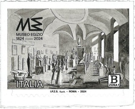 Italien - Det Egyptiske museum i Torino - Postfrisk frimærke