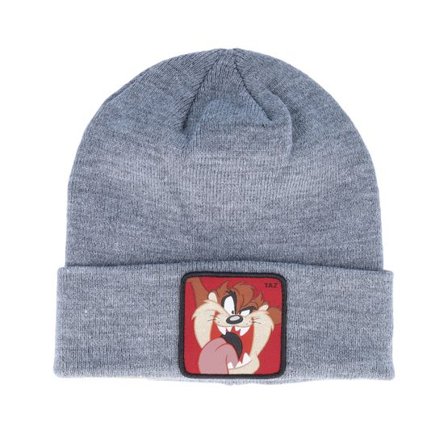 Capslab - Grå cuff Beanie - Kids Looney Tunes Taz Grey Cuff @ Hatstore