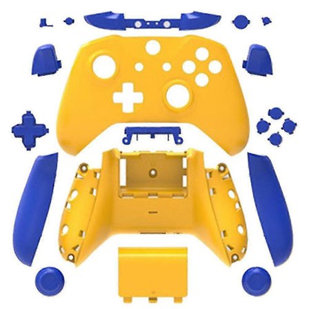 Fullständigt skyddsfodral och reservdelar kompatibla med Xbox One trådlös handkontroll med skyddande skal av hampa