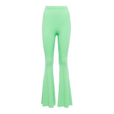 Self Portrait, Wide Trousers Groen, Dames, Maat:S