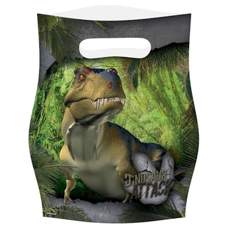 Amscan Dinosaur Attack Party Bags (8-pack) One Size Grön/Grå