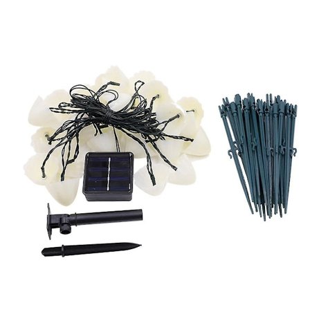 Utomhus solcellslampor för trädgård, set med 30 mini solcellslampor i form av svampar, utomhuslampor i form av svampar för gångvägar och landskap