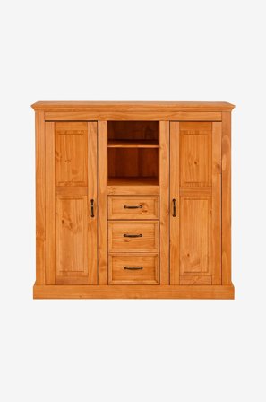 Loft24 - Highboard Selma 2 låger/3 skuffer - Brun - Skabe - Fra Homeroom