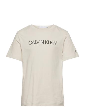 Institutional T-Shirt T-shirts Short-sleeved Beige Calvin Klein