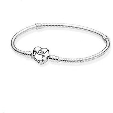 Pandora Armband 925 Sterling Silver Moments Ormkedja Armband Passar Original Berlocker Smycken DIY 17 cm